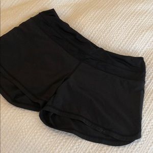 Lululemon running shorts, size 8, black